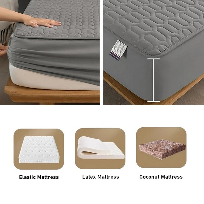 Waterproof King Size Protective Mattress Cover Fitted Bed Sheets Ijokak